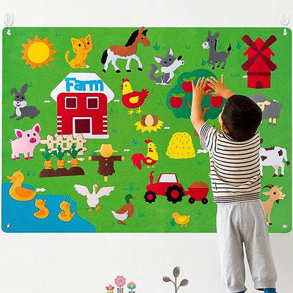 Children's teaching felt board