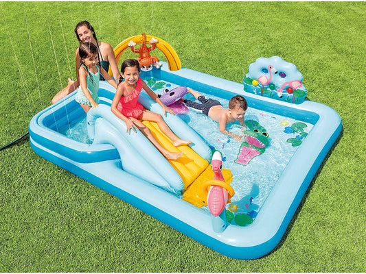 Inflatable water park, inflatable trampoline, inflatable water world