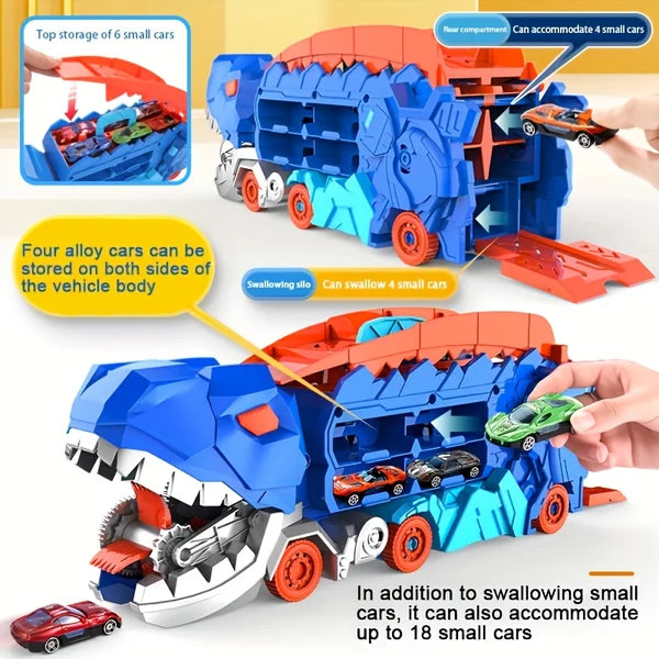 🚗Transport Dinosaur Truck with Foldable Sliding