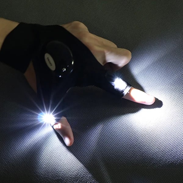 Flashlight Waterproof Gloves ( Left + Right )