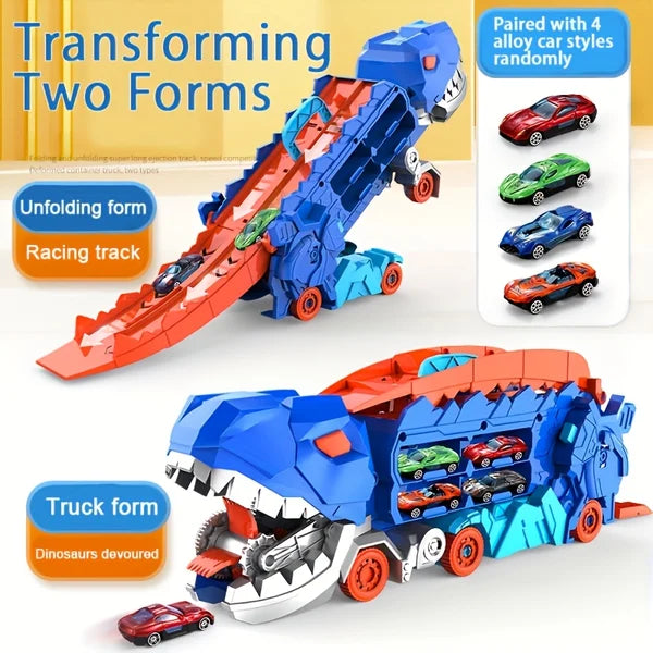 🚗Transport Dinosaur Truck with Foldable Sliding