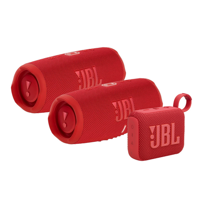 JBL Ultimate Bundle: [2x CHARGE 5 + 1x GO 4]