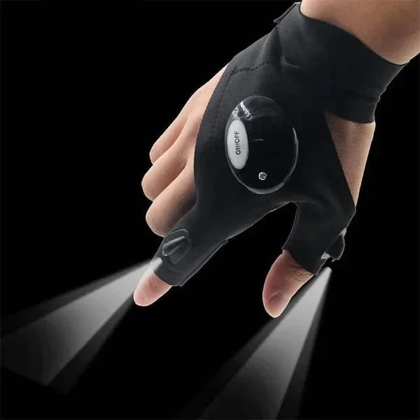 Flashlight Waterproof Gloves ( Left + Right )