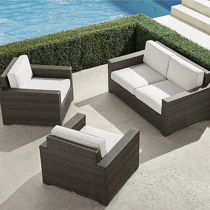 Palermo 3-Pc. Loveseat Set In Bronze Wicker