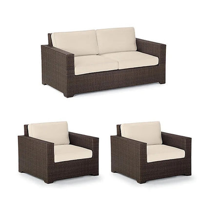 Palermo 3-Pc. Loveseat Set In Bronze Wicker